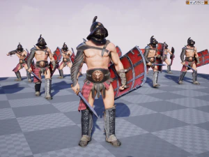 gladiador murmillo Modelo 3D