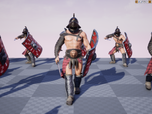 gladiator murmillo Modello 3D