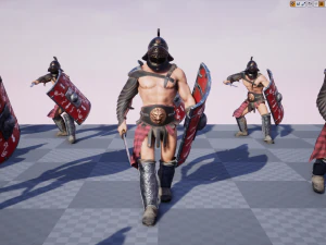 gladiador murmillo Modelo 3D