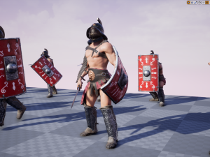 gladiator murmillo Modello 3D