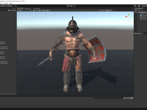 gladiator murmillo Modello 3D