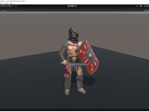 gladiator murmillo Modello 3D