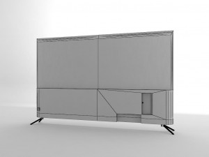 flat slim tv 3Dモデル