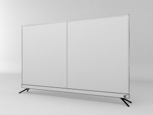 flat slim tv 3Dモデル