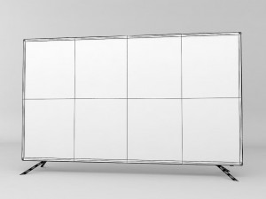 modern tv 3D-Modell