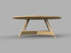 mesa de sal&oacute;n Modelo 3D