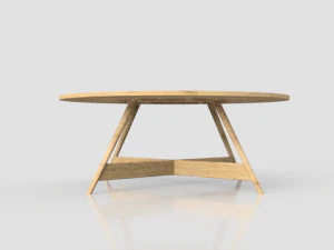 mesa de sal&oacute;n Modelo 3D