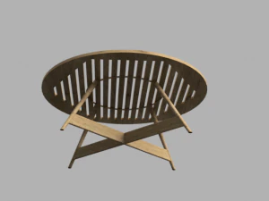 mesa de sal&oacute;n Modelo 3D