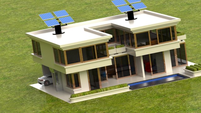 house 3d Modèle 3D .c4d .max .obj .3ds .fbx .stl .blend 