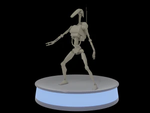 Low-Poly Droid 3D Model