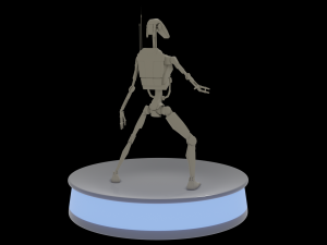 Low-Poly Droid 3D 模型