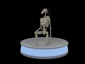 Low-Poly Droid 3D 模型