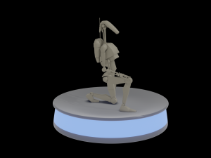 Low-Poly Droid 3D 模型