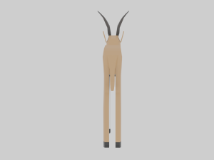 rigged gazelle 3D Model