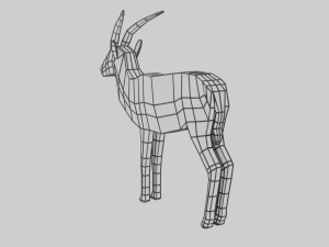 rigged gazelle 3D Model