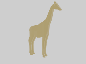 rigged giraffe 3D Модель
