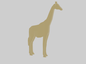 rigged giraffe Modèle 3D