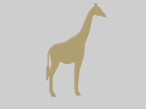 rigged giraffe Modèle 3D