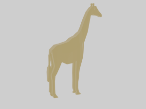 rigged giraffe Modèle 3D