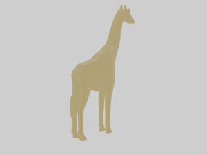 rigged giraffe Modèle 3D