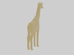 rigged giraffe Modèle 3D