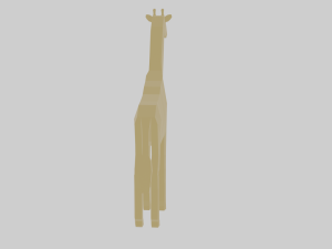 rigged giraffe Modèle 3D