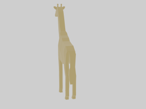 rigged giraffe Modèle 3D