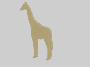rigged giraffe 3D Model