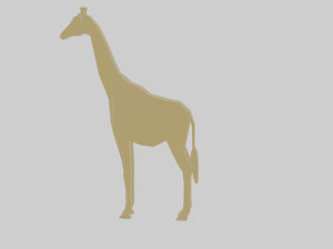 rigged giraffe Modèle 3D