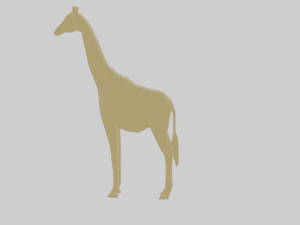 rigged giraffe 3D Model