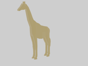 rigged giraffe Modèle 3D