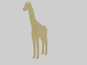 rigged giraffe 3D Model