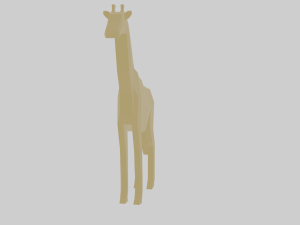 rigged giraffe Modèle 3D