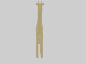 rigged giraffe 3D Model