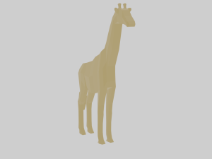 rigged giraffe Modèle 3D