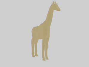rigged giraffe Modèle 3D