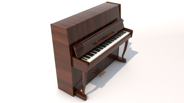 piano Model 3D .c4d .max .obj .3ds .fbx .stl .blend 
