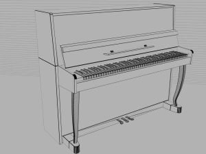피아노 3D 모델