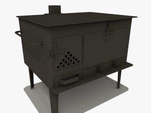 wood stove 3D Model