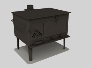 wood stove 3D Model