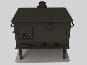 wood stove 3D Model