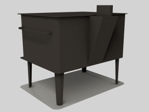wood stove 3D Model