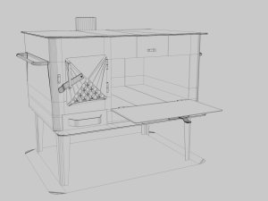 wood stove 3D Model