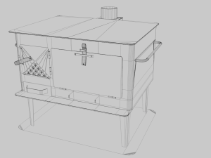 wood stove 3D Model