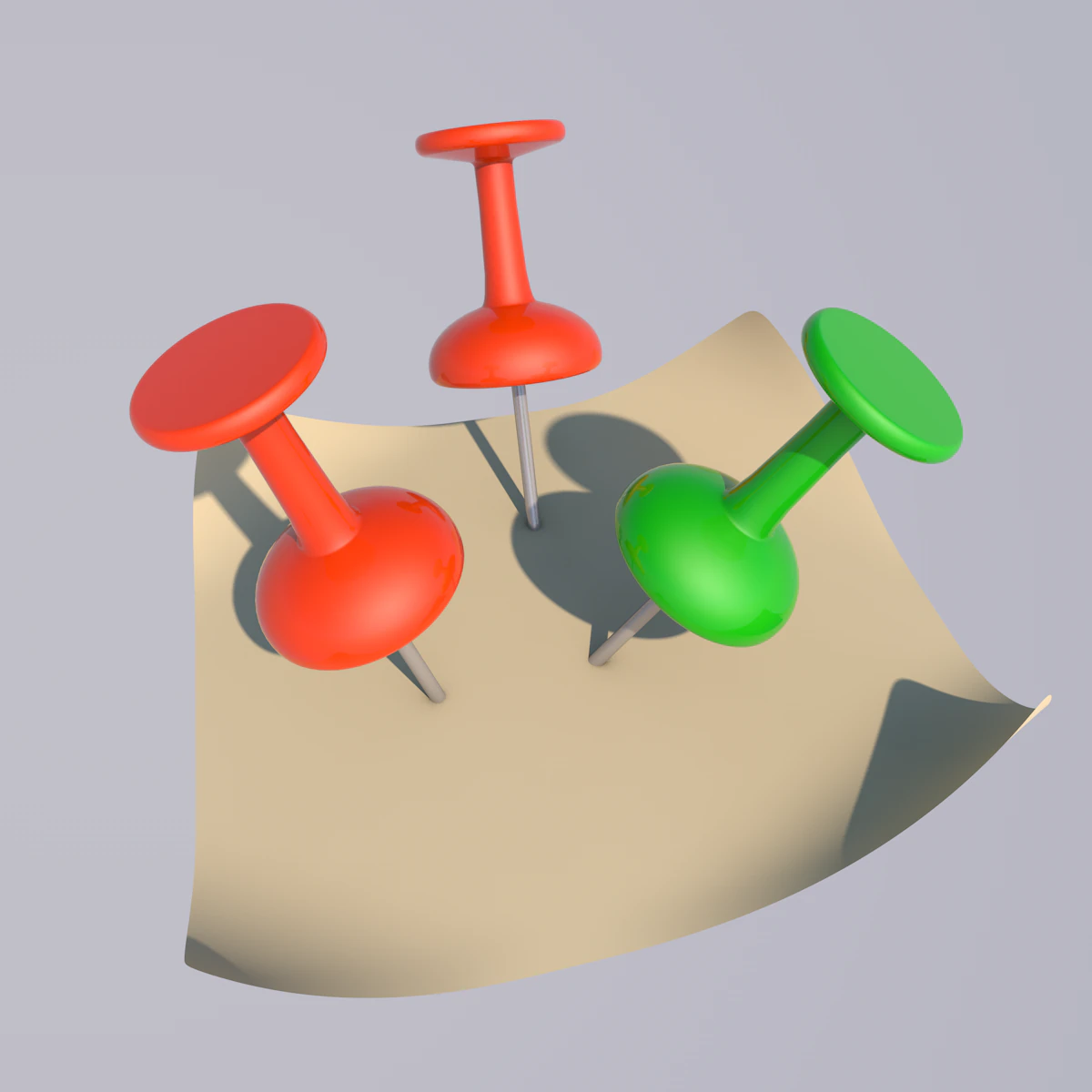 push pin 3D Model .c4d .max .obj .3ds .fbx .stl .blend 