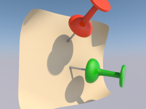 push pin Modelo 3D