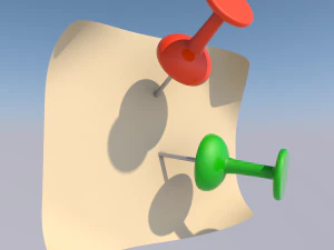 push pin 3D Model