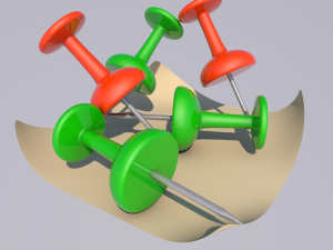 push pin Modelo 3D