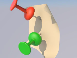 push pin 3D Model