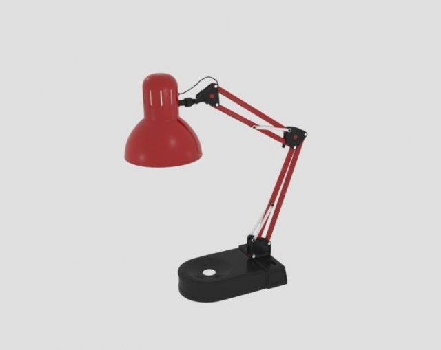 desk lamp Model 3D .c4d .max .obj .3ds .fbx .stl .blend 